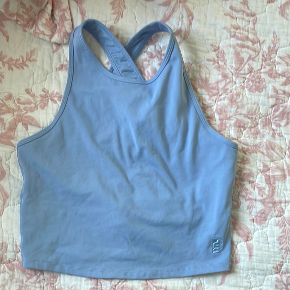 P.E Nation Light Blue Crop Top bra